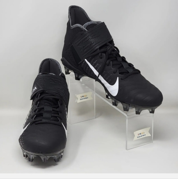 Nike Alpha Menace Pro 2 Mid Men\'s Football Cleats Black aq3209-002 Sz 13.5 NEW main image 7